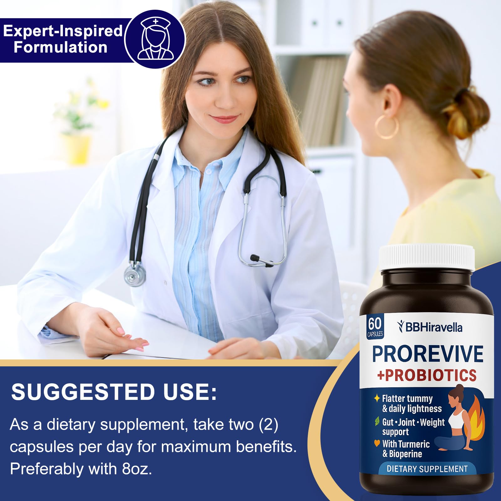 BBHiravella Prorevive for Women Menopause Support | Joint Comfort, Sexy Midsection Curves, Menopause Bloat Relief