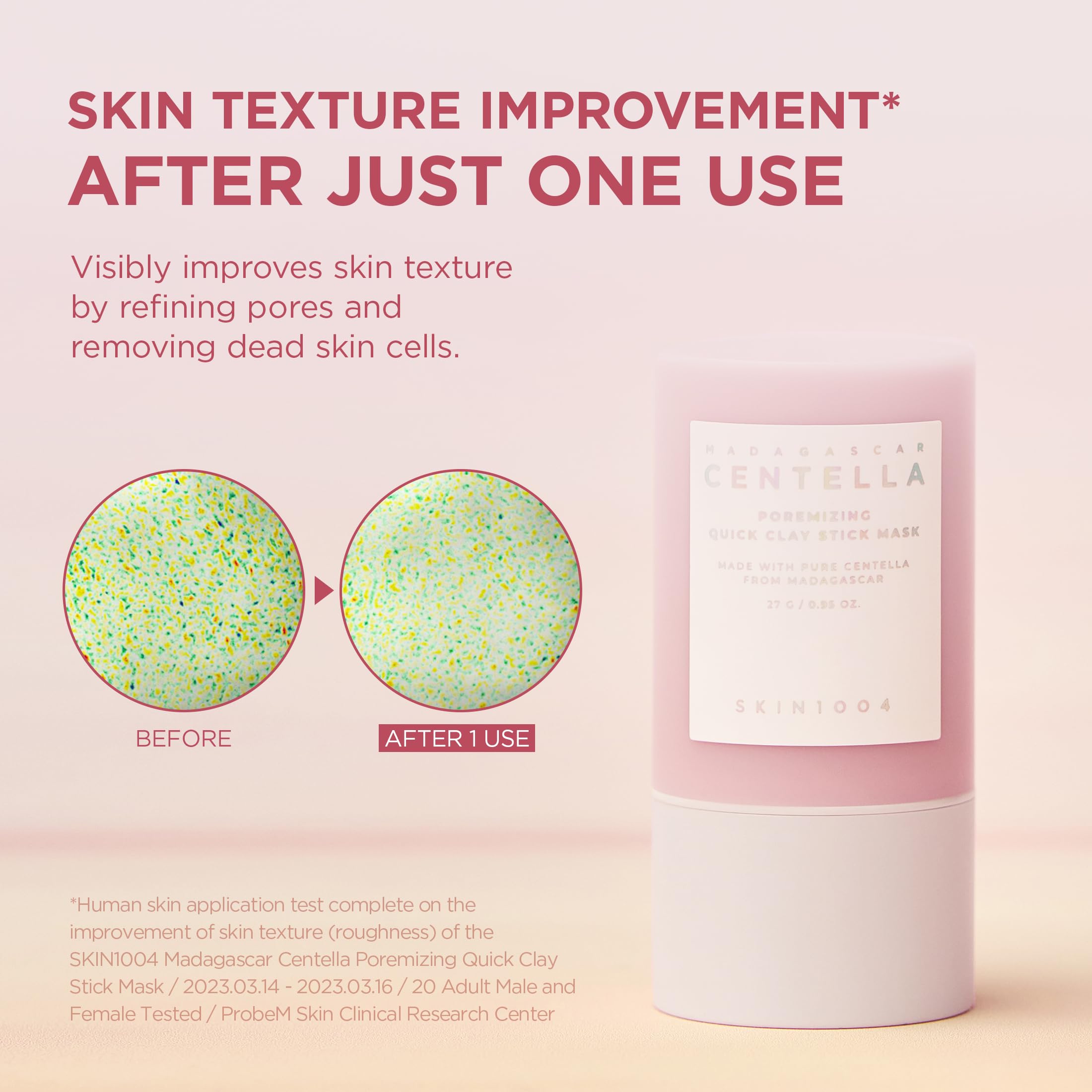 SKIN1004 Poremizing Quick Clay Stick Mask, Face Mask Skincare for Pore Minimizing, Facial Clay Mask with Centella, Pore Minimizer for Sebum Control