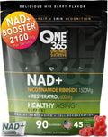 ONE 365 NAD+ Supplement Gummies Nicotinamide Riboside Resveratrol Cellular Energy Healthy Aging Support Antioxidant NAD Plus Booster for Women and Men Vegan Non GMO 1500mg Gummy Vitamins ONE 365 Au supplements
