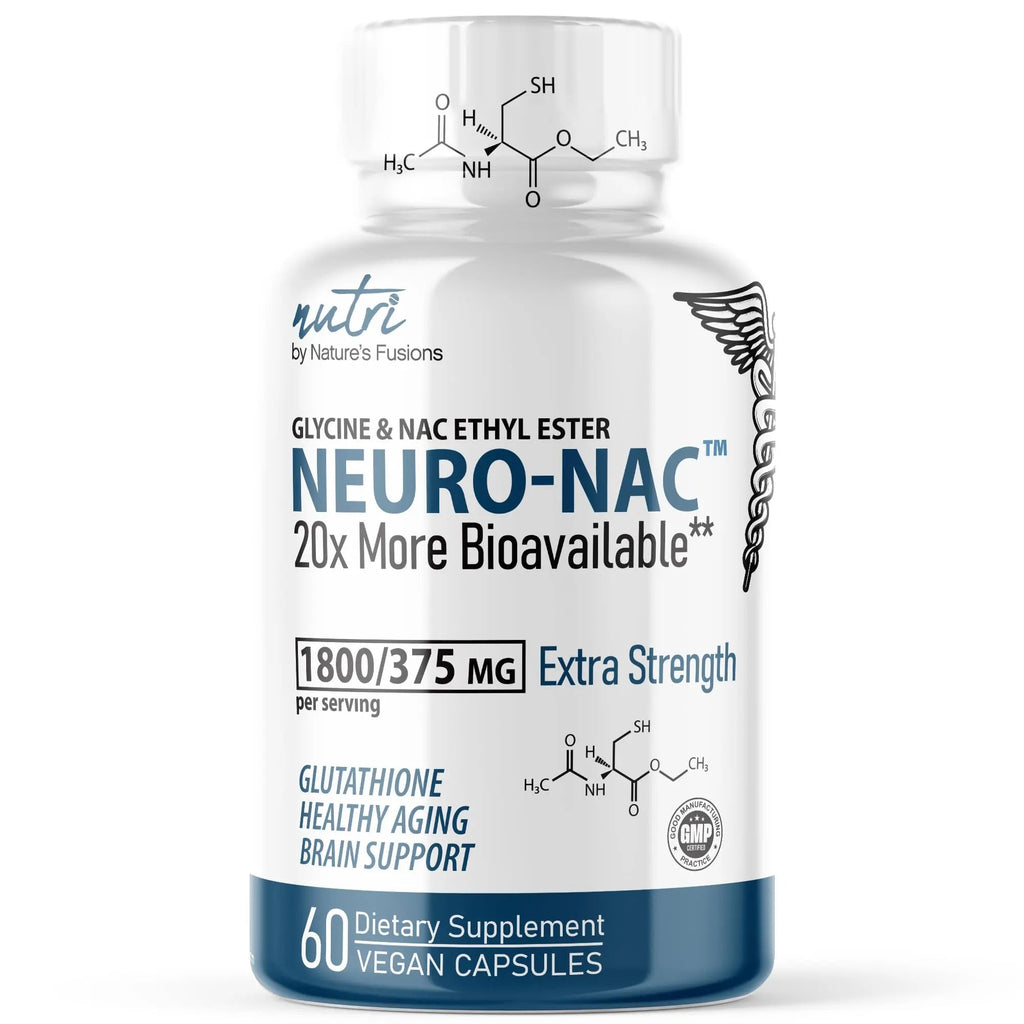 Neuro NAC Supplement 375mg Extra Strength with 1800mg Glycine - N-Acetyl Cysteine Nature's Fusions Au supplements