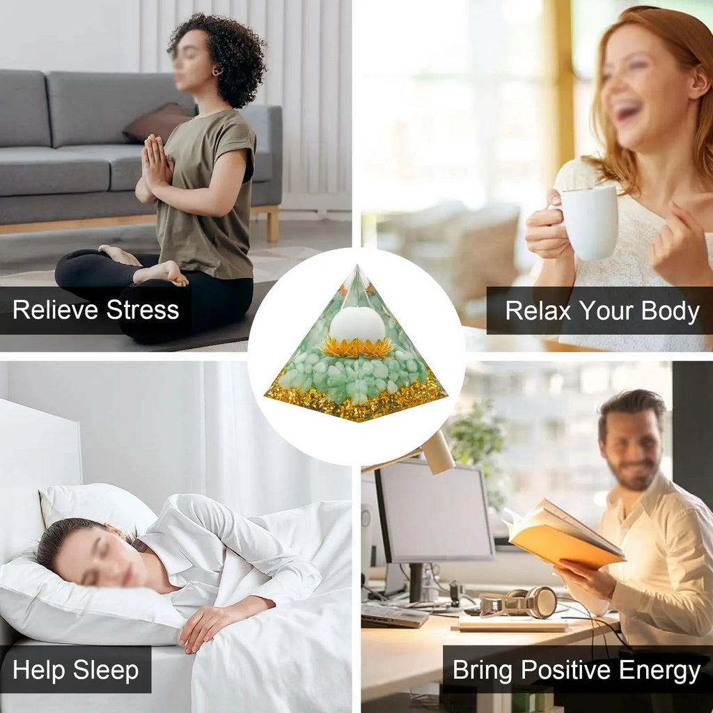 MrMrKura Orgone Pyramids Orgone Energy Pyramid Flower of Life Crystals Organite Obsidian MrMrKura Au supplements
