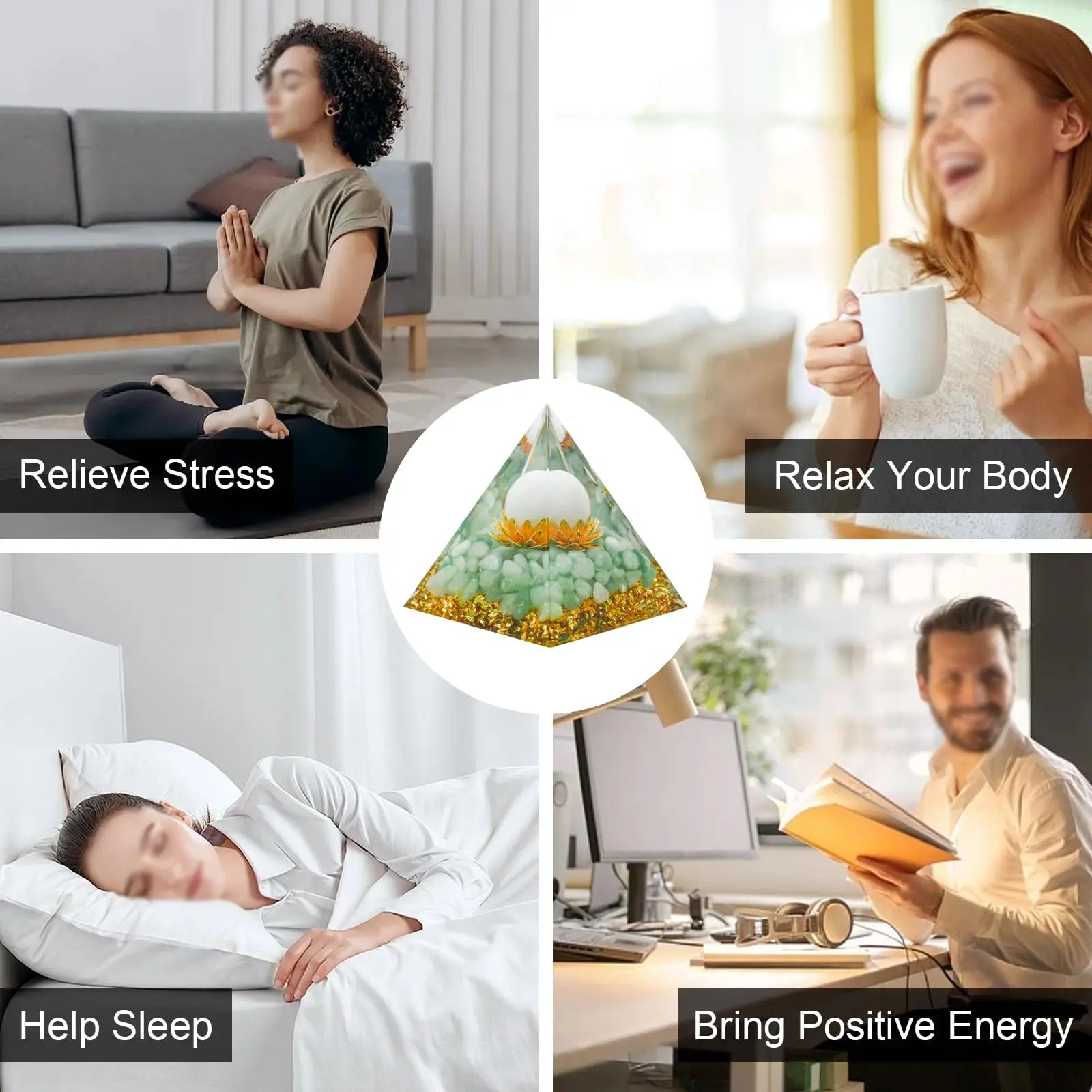 MrMrKura Orgone Pyramids Orgone Energy Pyramid Flower of Life Crystals Organite Obsidian MrMrKura Au supplements