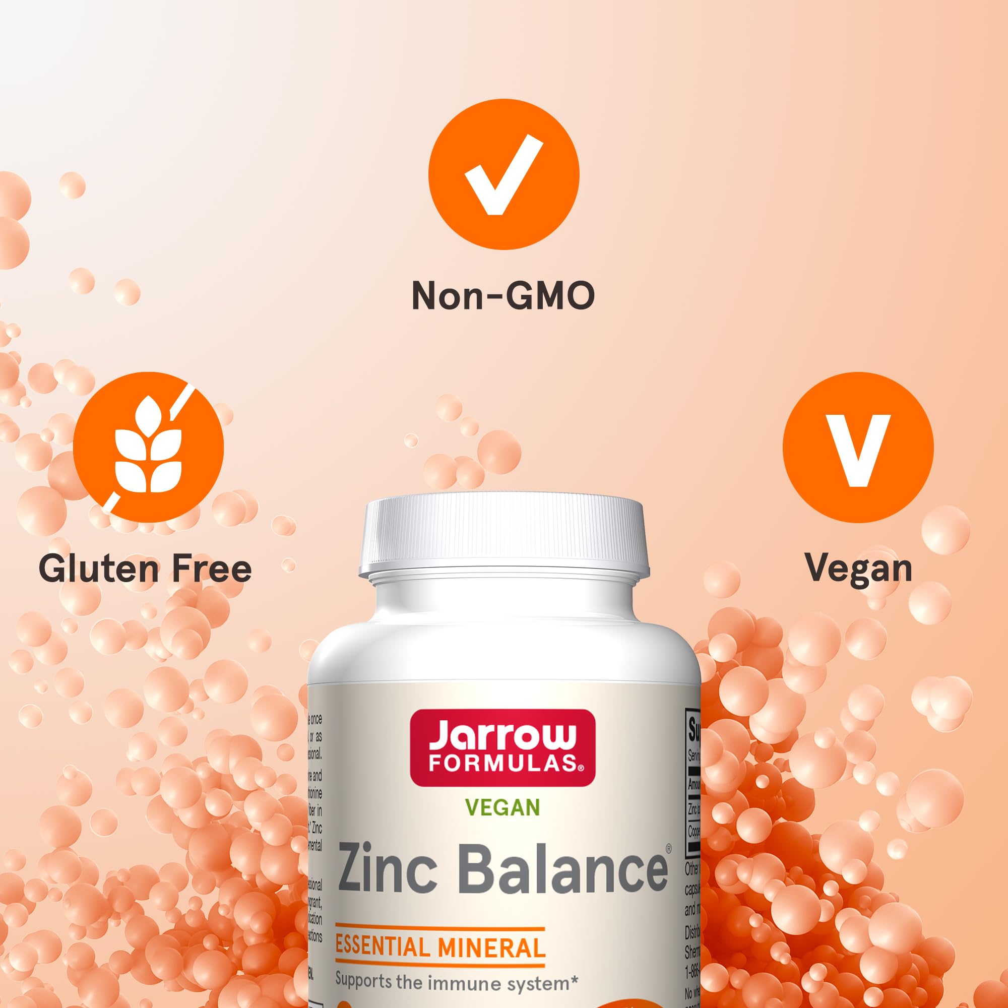 Jarrow Formulas Zinc Balance 15 mg - 100 Servings (Veggie Caps) - Zinc with Copper - Essential Minerals for Immune System Support - Immune Support Supplement - Gluten Free Copper Supplement, Vegan Jarrow Formulas Au supplements