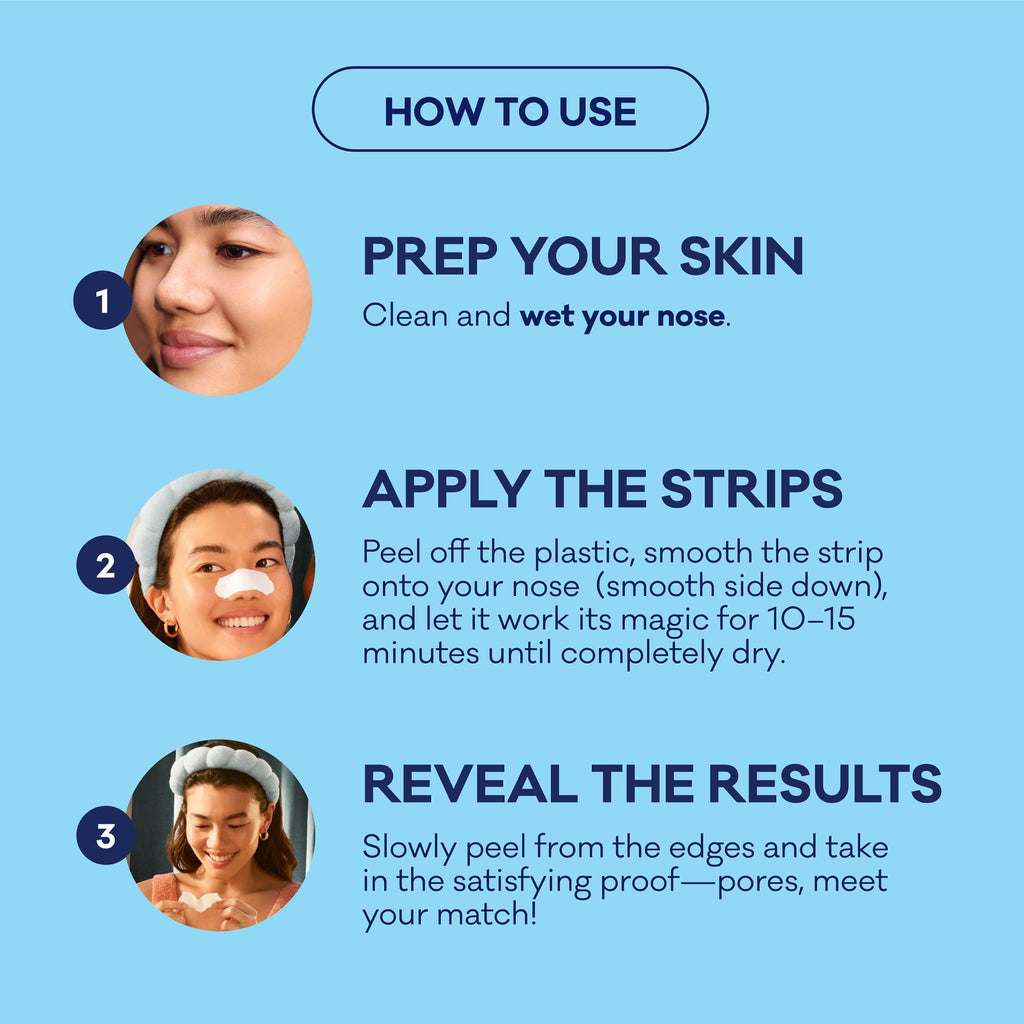 Bioré Original Blackhead Remover Strips, Deep Cleansing Nose Strips With Instant Pore Unclogging