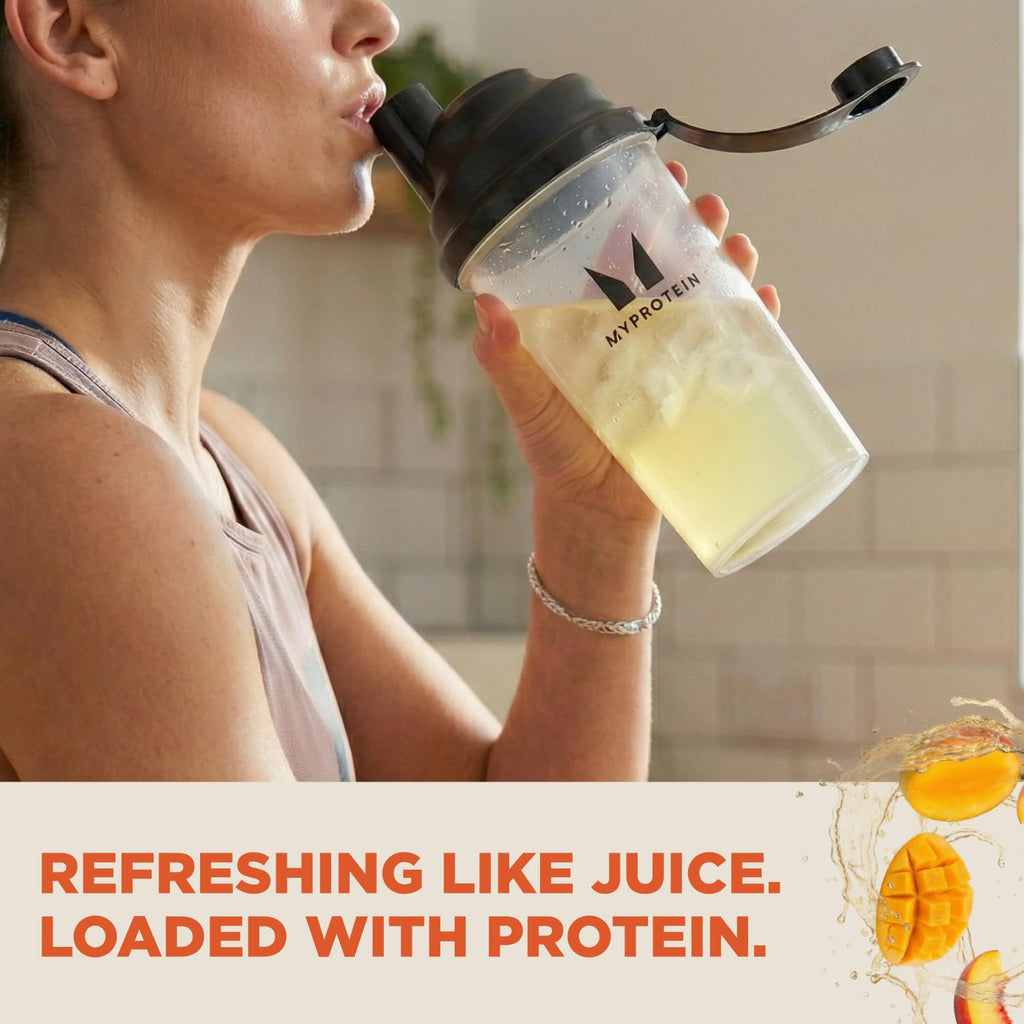 Myprotein Clear Whey Isolate Protein Powder, 1.1 Lb (20 Servings) Peach Mango, 20g Protein per Serving, Naturally Flavored Drink Mix
