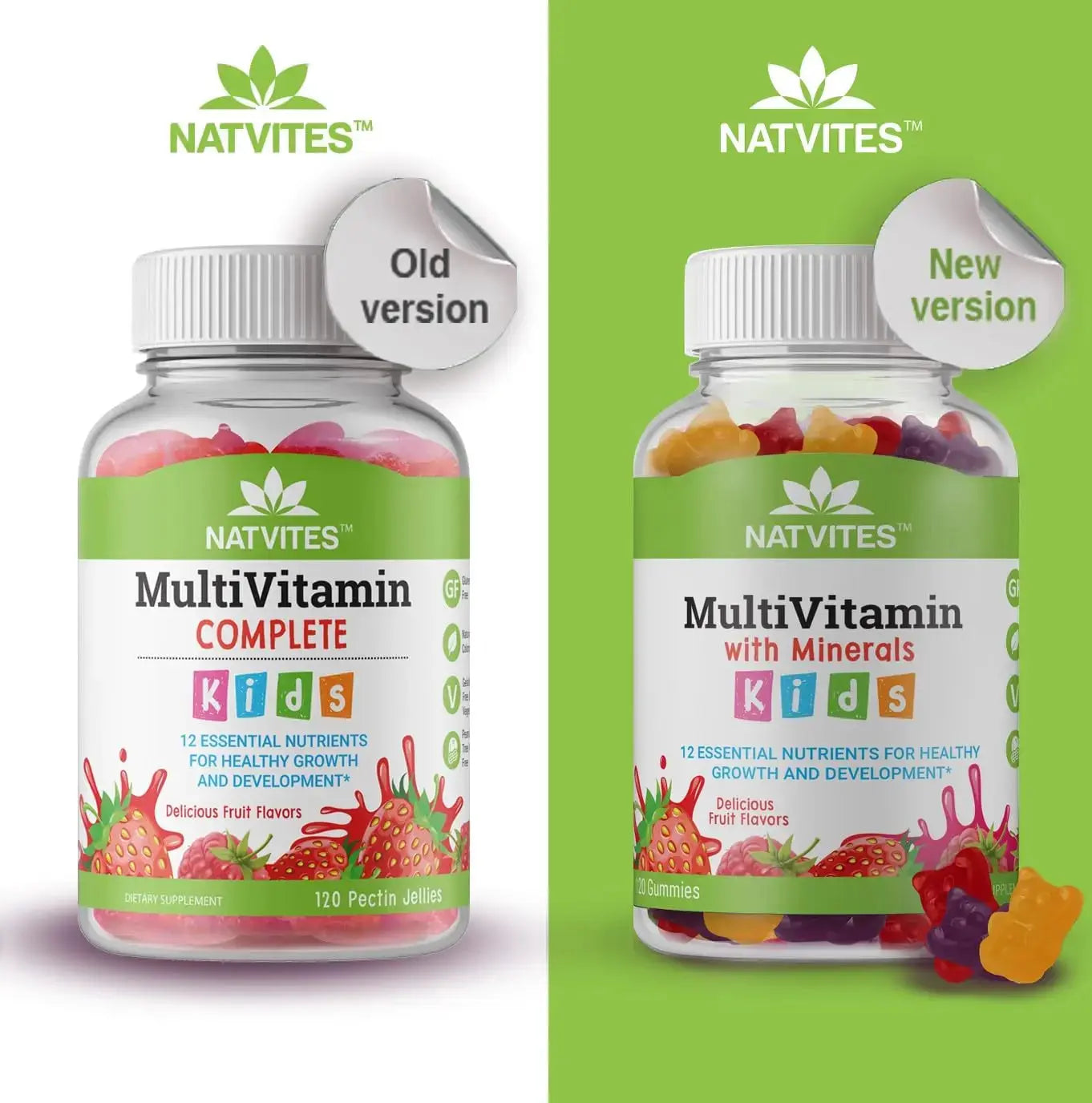 Natvites Complete Kids Multivitamin Gummies – 120 Count of Essential Daily Vitamins & Minerals for Immune Support, Focus, & Growth Natvites Au supplements