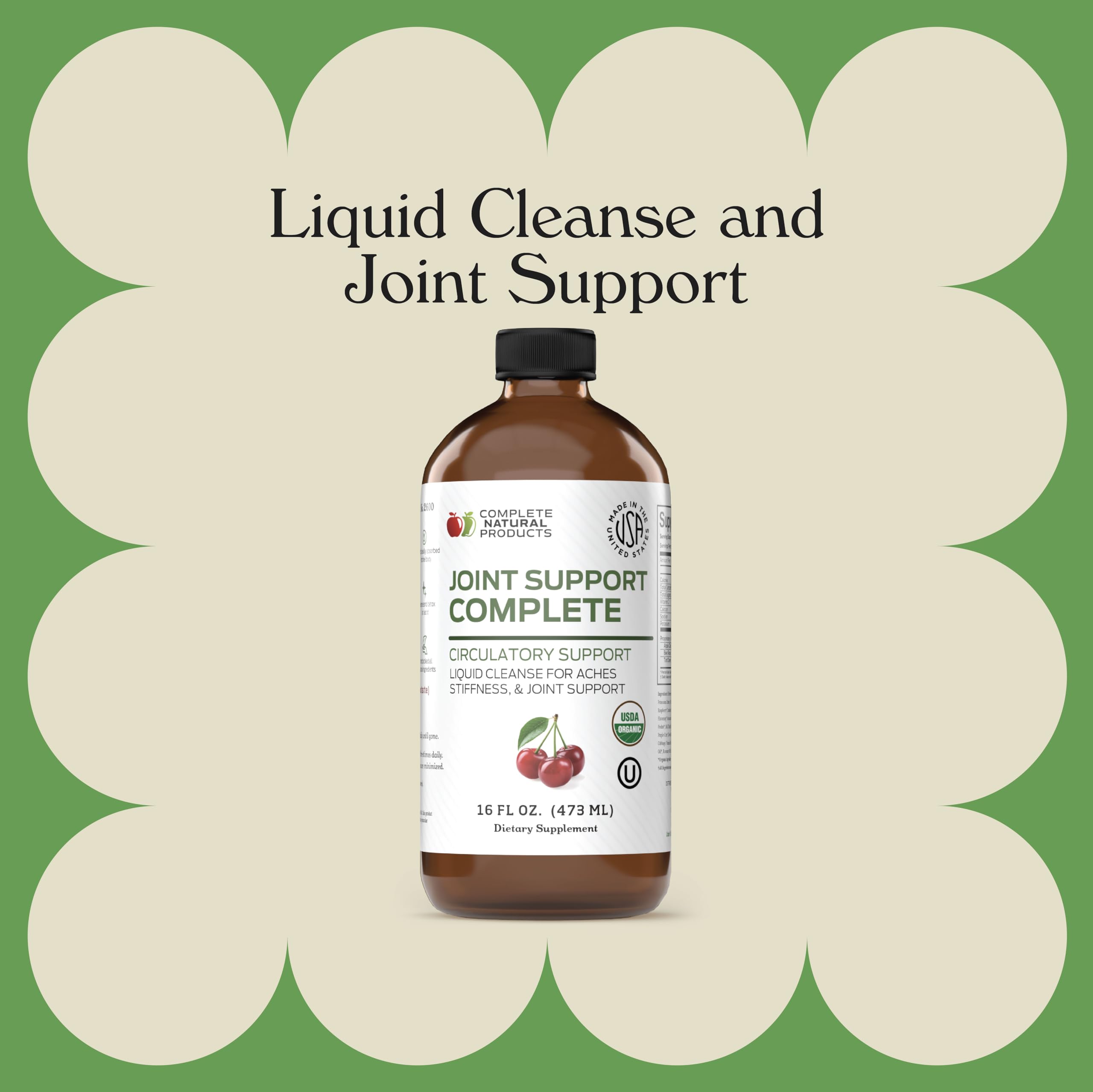 Complete Natural Products Joint Support Complete – 16 Fl Oz Organic Liquid Joint Supplement with Glucosamine Chondroitin MSM – Natural Uric Acid Cleanse & Herbal Joint Health Support for Mobility Complete Natural Products Au supplements
