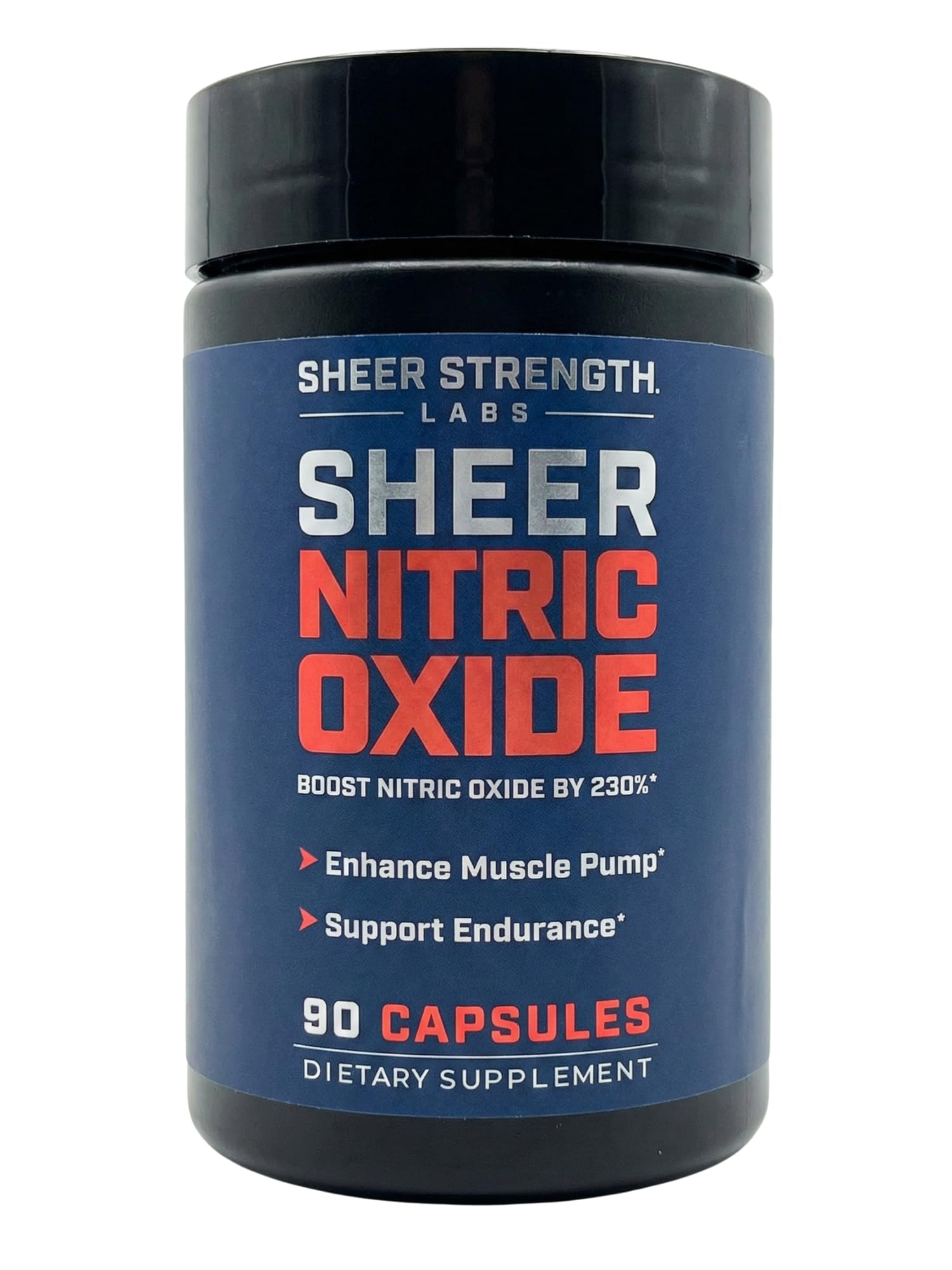Sheer Strength Labs Nitric Oxide Supplement for Men - Clinically Tested for Pumps & Blood Flow - 270% More Nitric Oxide - Nitrosigine Supplement, S7 & Beetroot - Made in USA - 90 Capsules Sheer Strength Labs Au supplements