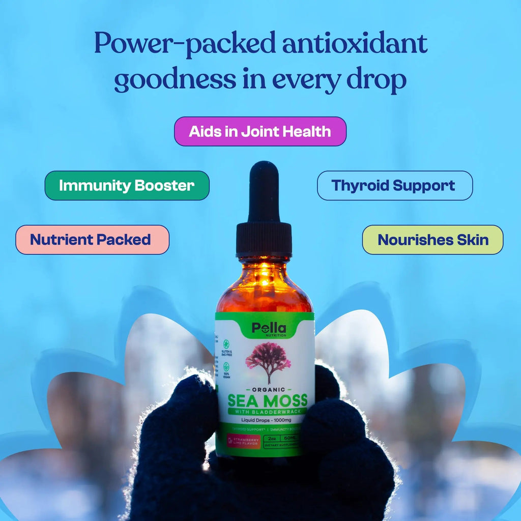 Pella Nutrition Organic Sea Moss Liquid Extract - 1000mg Irish Sea Moss, 4X Stronger Than Pella Nutrition Au supplements