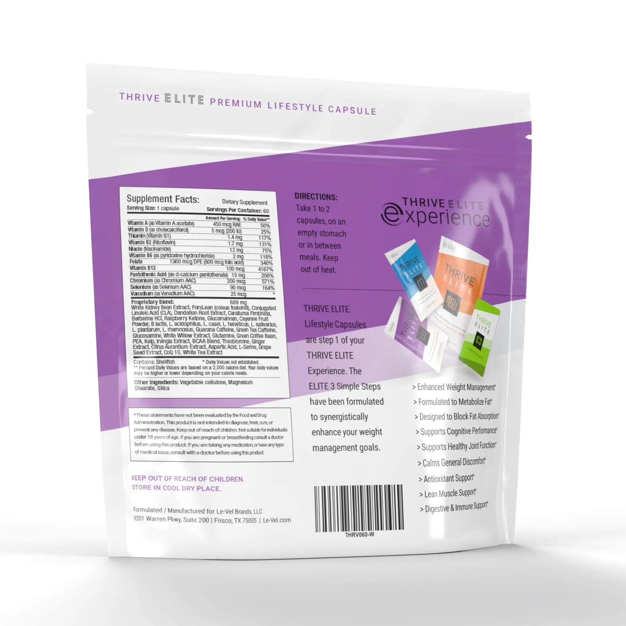 Le-Vel Thrive Elite Premium Lifestyle Capsule for Women | Womens Multivitamin Supplemen Le-Vel Au supplements