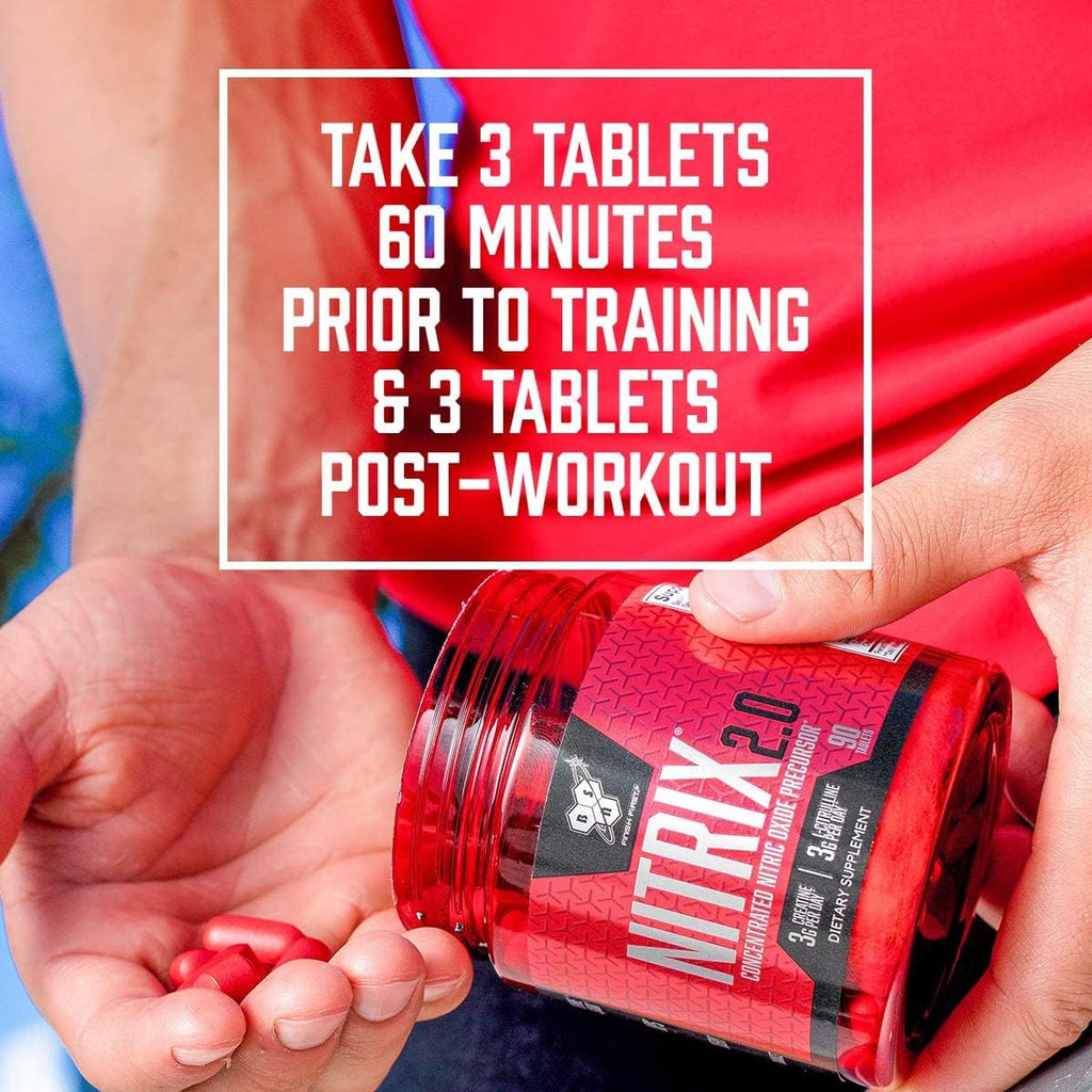 BSN NITRIX 2.0, Workout Supplement, Nitric Oxide Precursors, 3g Creatine, 3g L Citrulline, L-Citrulline, Supports Workout Performance, Pumps, Muscle Recovery