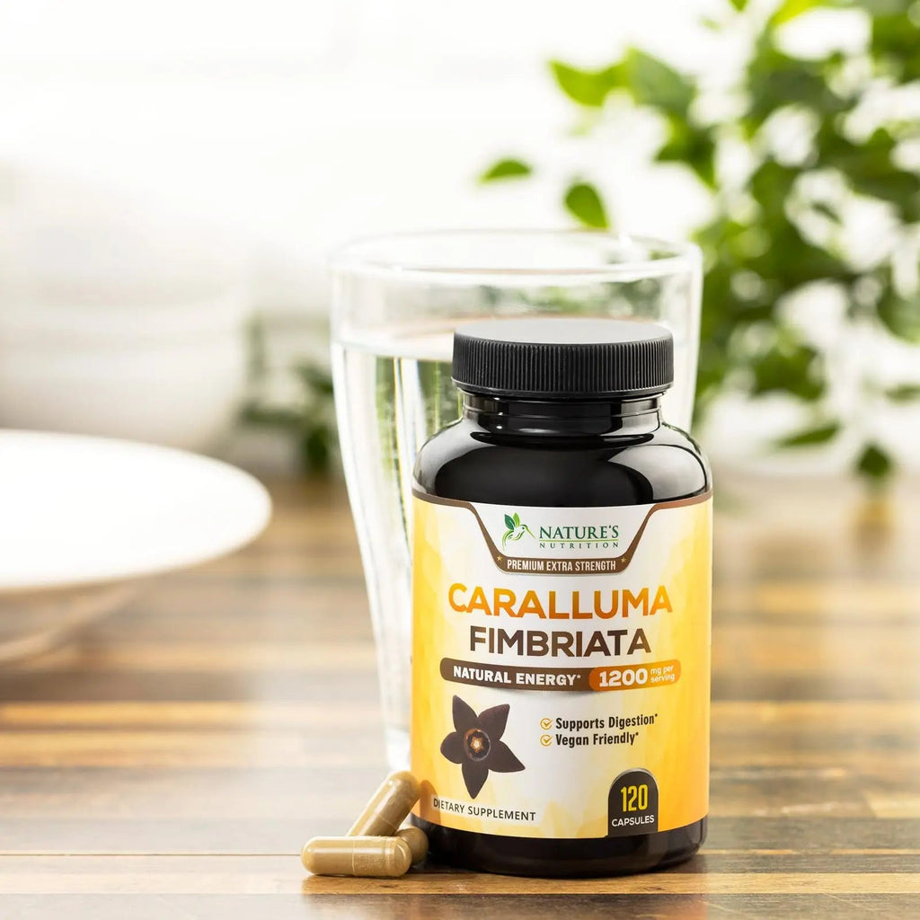 Pure Caralluma Fimbriata Extract Highly Concentrated 1200mg - Natural Endurance Support Nature's Nutrition Au supplements