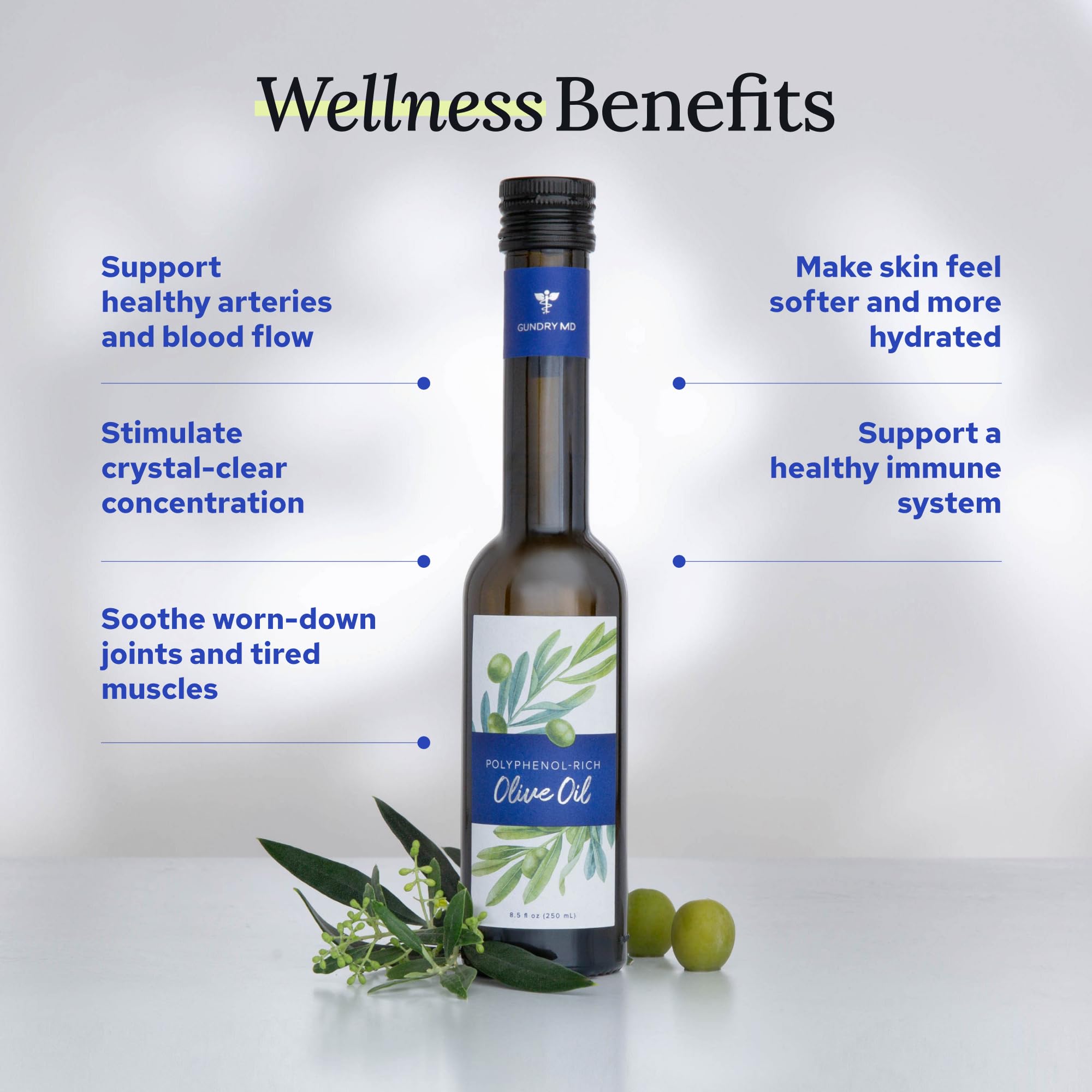 Gundry MD® Organic Extra Virgin First Cold Press Moroccan Polyphenol Rich Olive Oil (Olive Oil) (1)