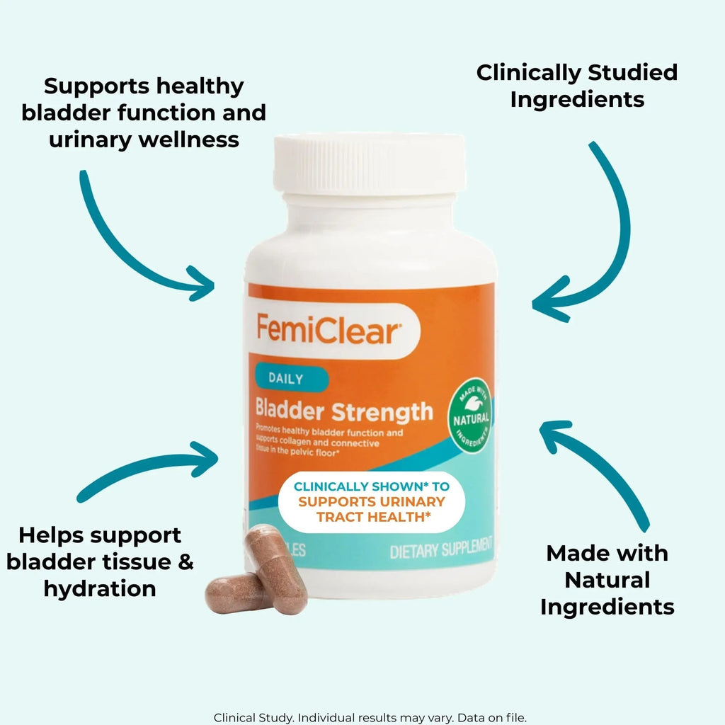 FemiClear Bladder Strength Supplement | Bladder Control & Wellness | 60 Capsules, 30 Day Supply | Made with Natural Ingredients | for Women & Men FemiClear Au supplements