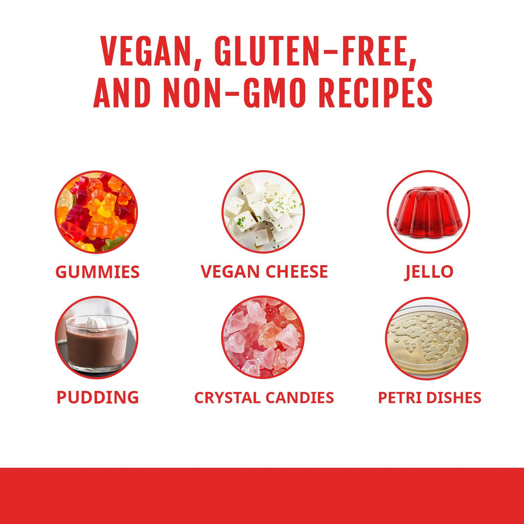 Kate Naturals Agar Agar Powder for Cooking & Petri Dishes. Vegan Gelatin Substitute Powder Unflavored for Gelatin Sheets