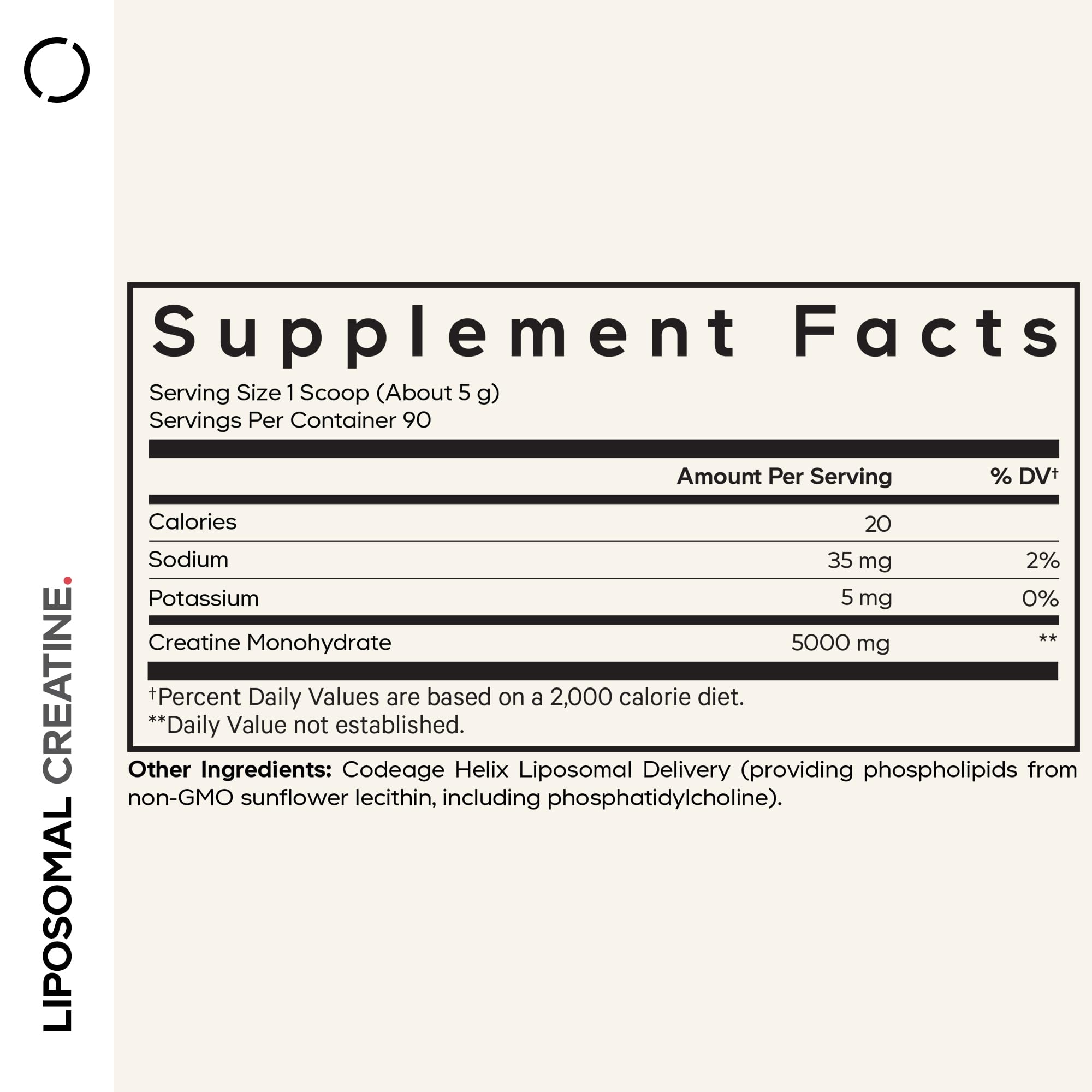 Codeage Liposomal Creatine Powder Supplement - 3-Month Supply - 5000mg Creatine Monohydrate Pre Workout & Post Workouts - Unflavored Creatine, Pure Creatine Powder, Creatinine for Sports - 90 Servings Codeage Au supplements