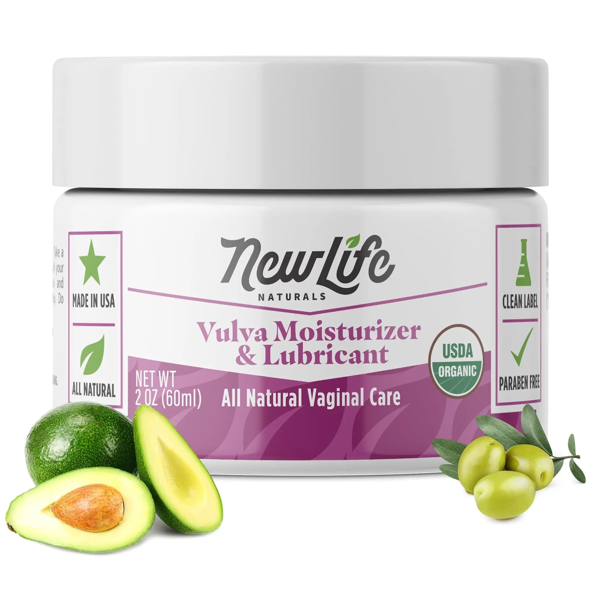 NewLife Naturals Organic Vulva Cream - Vaginal Moisturizer - Intimate Feminine Care NewLife Naturals Au supplements