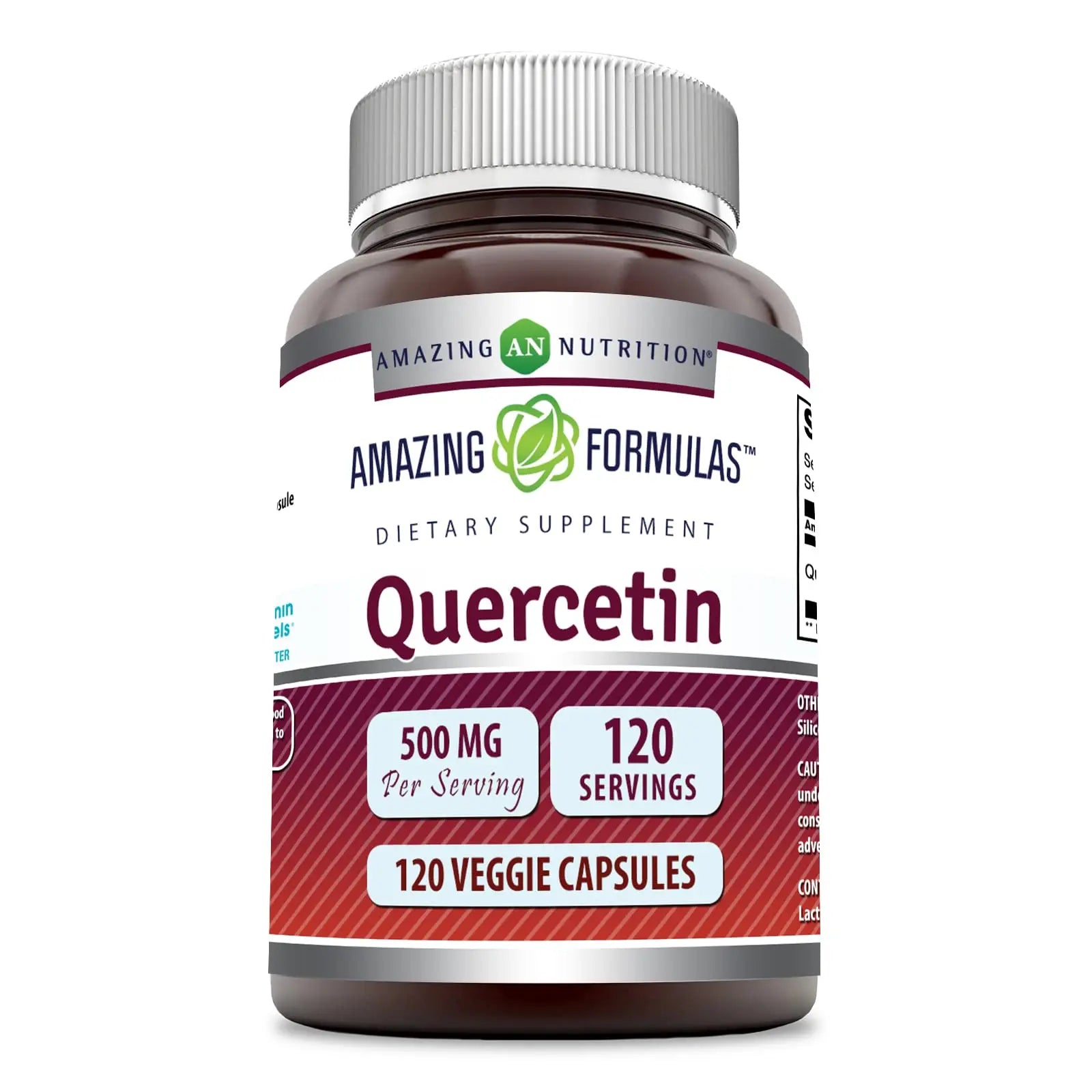 Amazing Formulas Quercetin 500mg 120 Veggie Capsules Supplement - Non-GMO - Gluten Free - Supports Overall Health & Well Being Amazing Nutrition Au supplements