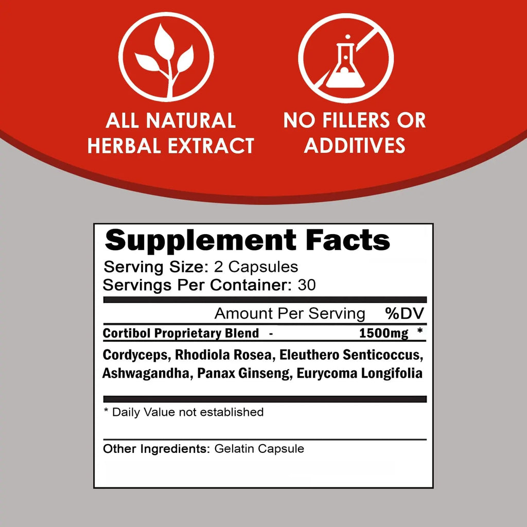 VH Nutrition CORTIBOL | Cortisol Manager* Supplement | Maximum Strength Adrenal VH Nutrition Au supplements
