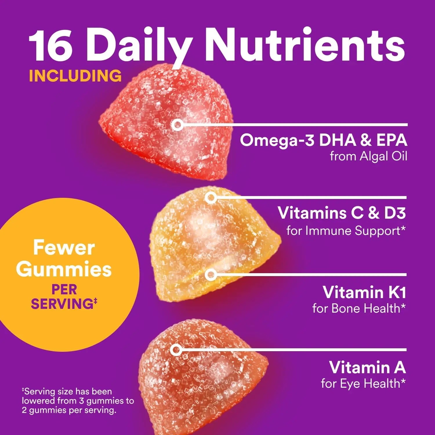 SmartyPants Toddler Multivitamin Gummies - Improved Formula: Omega 3 (DHA/EPA), Vitamins D3, C, Vitamin B12, B6, A, K & Zinc SmartyPants Au supplements