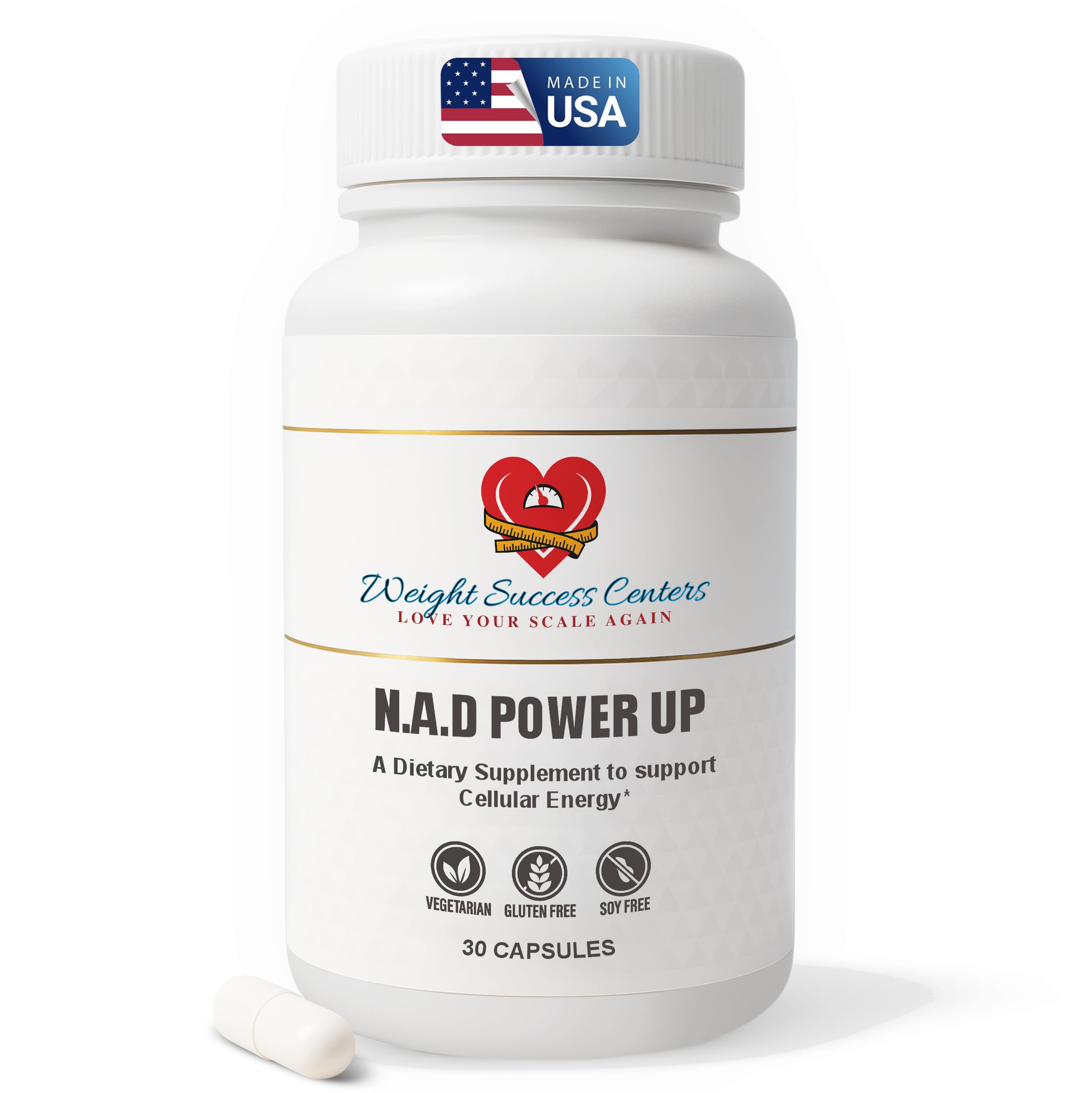 Weight Success Centers NAD+ Power Up Liposomal NAD+ Supplement – High Potency for Cellular Energy & Healthy Aging – Vegan, Gluten-Free, Non-GMO – for Men & Women – 30-Day Supply Weight Success Centers Au supplements