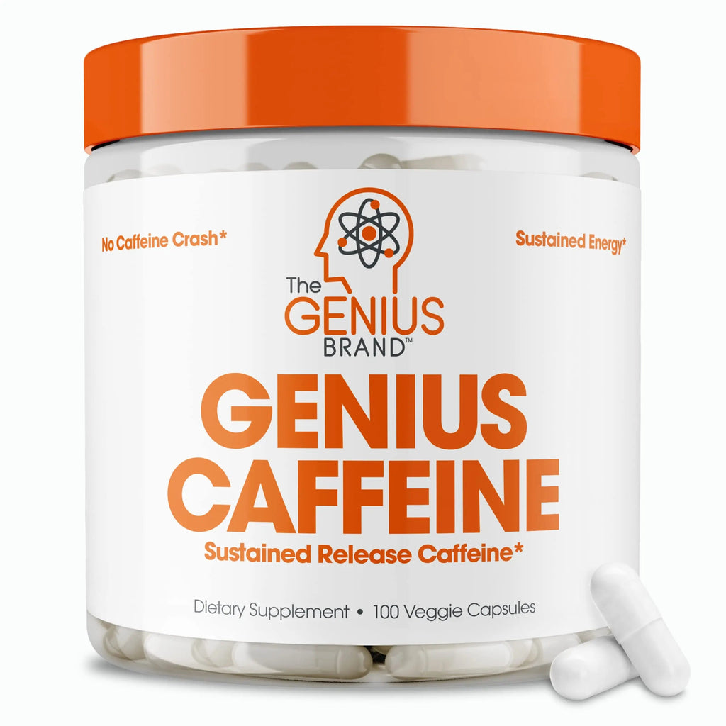 Genius Caffeine Pills 100mg, Extended-Release Microencapsulated Caffeine Pills The Genius Brand Au supplements