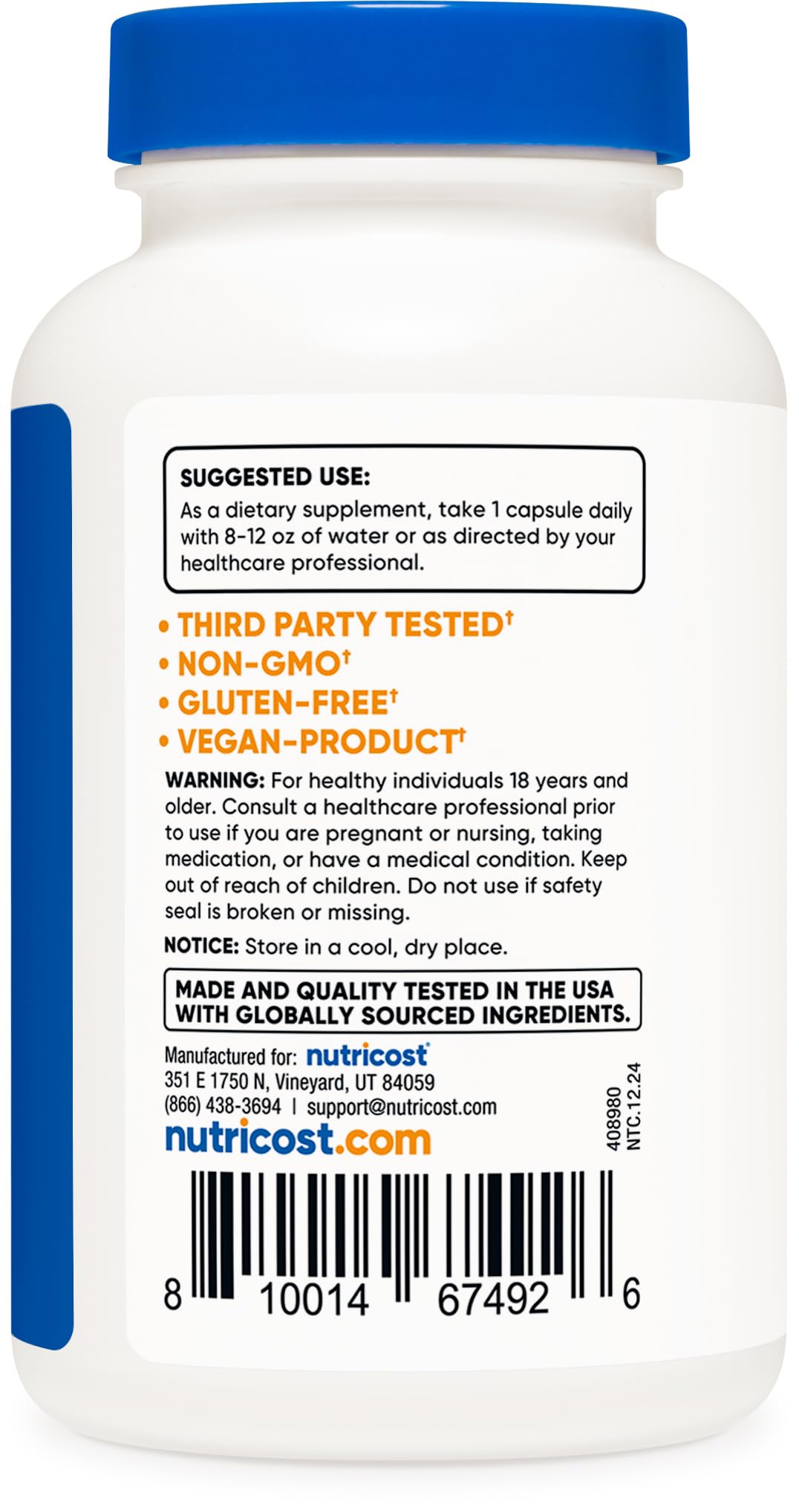 Nutricost Mushroom Complex Supplement, 120 Capsules - 10 Mushroom Blend (with Reishi, Maitake, Shiitake, Lion's Mane, and More) - Non-GMO and Gluten Free Nutricost Au supplements