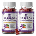 10-in-1 Saffron Supplements Gummies - Saffron Extract 88.5 mg with L-Theanine, GABA, Ashwagandha, Turmeric,Magnesium – Mood, Focus, Vision Support & Cortisol Balance, Sugar Free, Vegan, 60 Counts Lukaree Au supplements