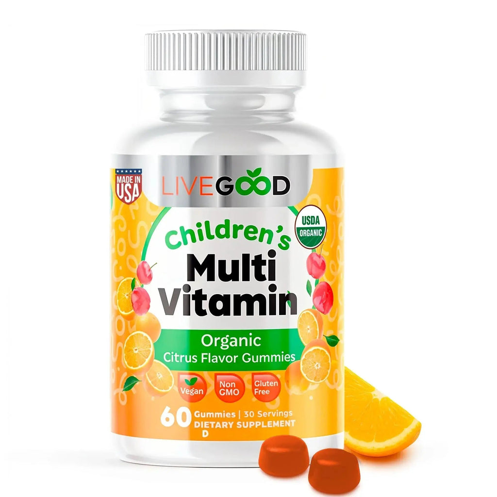 LIVEGOOD Organic Children’s Multivitamin Gummies, Kids Multivitamin, Vitamin D for Toddlers and Children, Organic Kids Chewable Vitamins for Immunity LIVEGOOD Au supplements