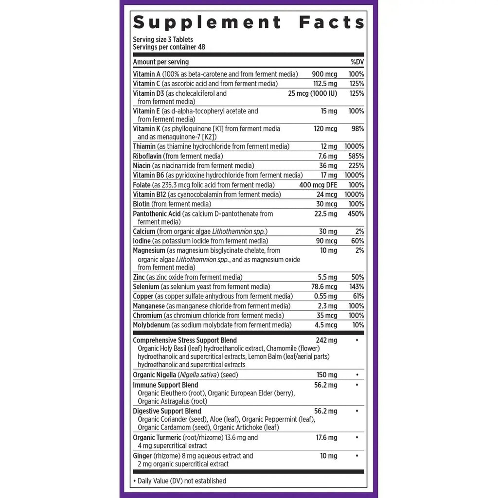 New Chapter Perfect Calm - Daily Multivitamin for Stress & Mood Support with B Vitamins + Holy Basil + Lemon Balm New Chapter Au supplements