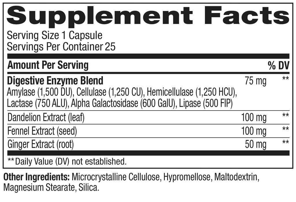 OLLY Beat The Bloat Capsules, Digestive Support Enzymes, Supplement for Women - 25 Count OLLY Au supplements