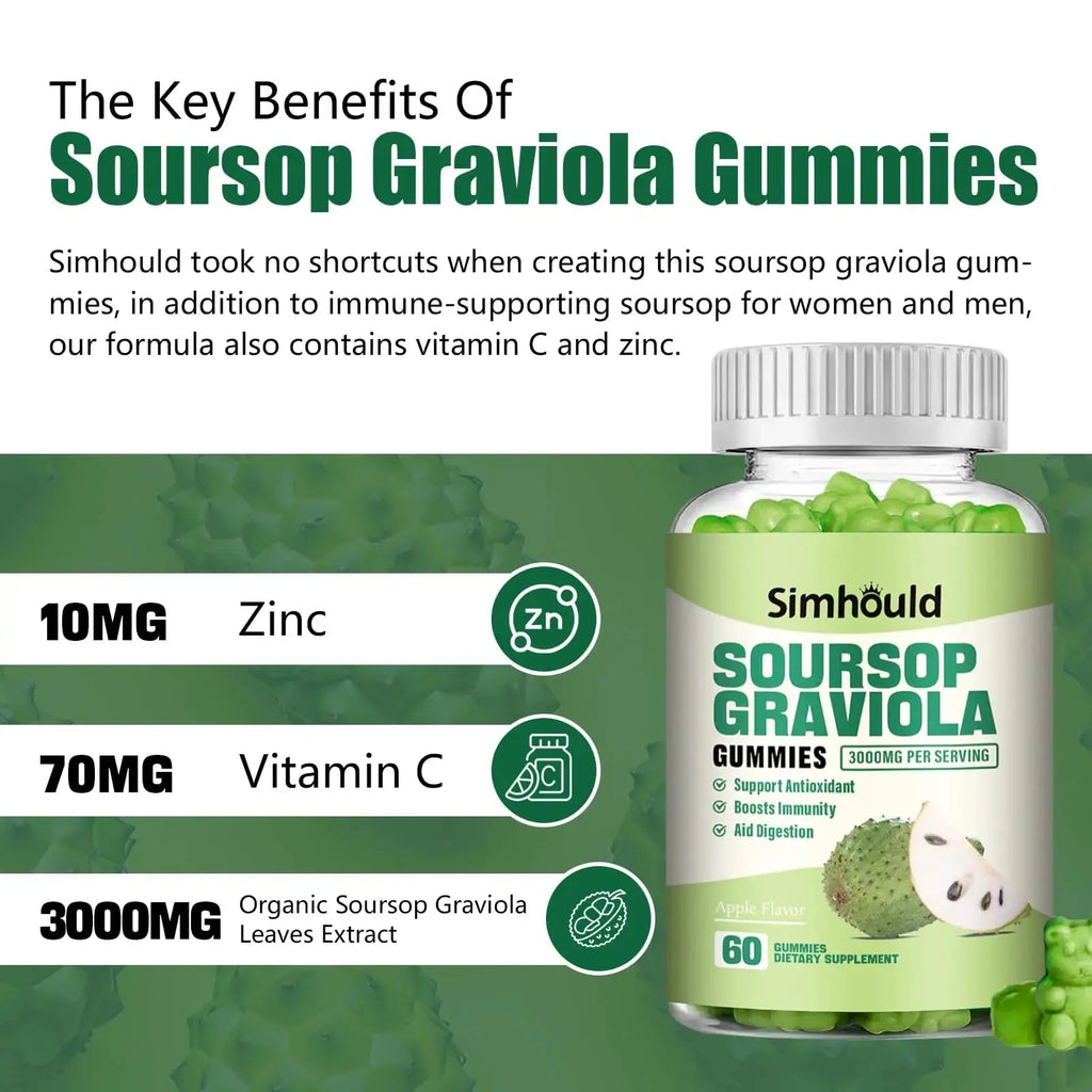 Simhould 1 Pack Soursop Graviola Gummies Simhould Au supplements