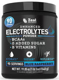 Zeal Electrolyte Powder - 90 Servings | Keto Electrolytes Powder | Zero Sugar, BCAAs, B-Vitamins | Potassium, Zinc, Magnesium