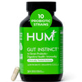 HUM Gut Instinct Daily Probiotics for Women and Men, Digestive Health, Lactobacillus, Bifidobacterium Strains for Immune Support, Probiotic Supplement for Healthy Gut Diversity, 30 Capsules HUM Au supplements