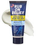 RUB ON RELIEF Arthritis Pain Relief Cream – 10-in-1 Non-Greasy Joints Pain Cream for Knees, Back, Neck, Hands, & Muscle Aches with Menthol, Camphor, Arnica, MSM & Turmeric Up to 8 Hours, 3oz (1 Pack) RUB ON RELIEF Au supplements