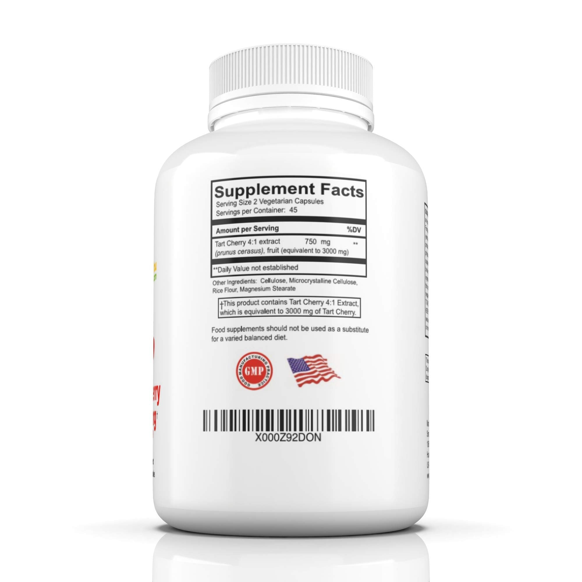 Gout and You Tart Cherry Extract | 3000 mg Per Serving | 90 Vegetarian Capsules | Gluten-Free Gout and You Au supplements