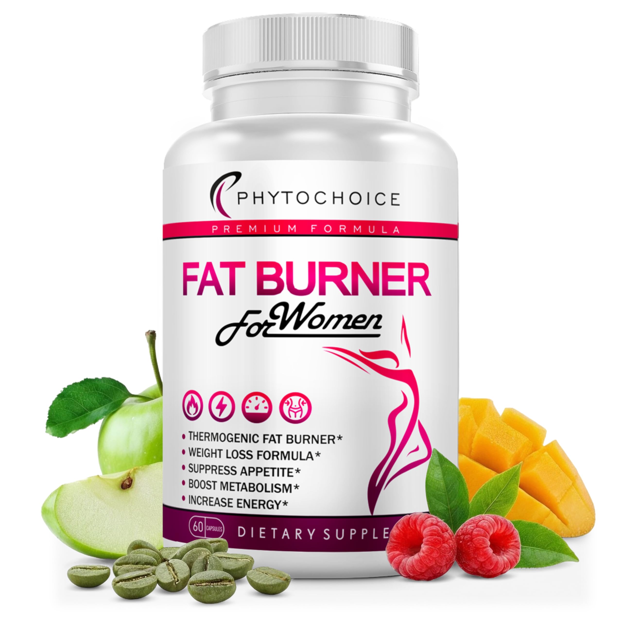 Belly Fat Burner for Women – Powerful Weight Loss Pills That Target Stubborn Belly & Thigh Fat – Thermogenic Metabolism Booster, Appetite Suppressant & Bloating Relief