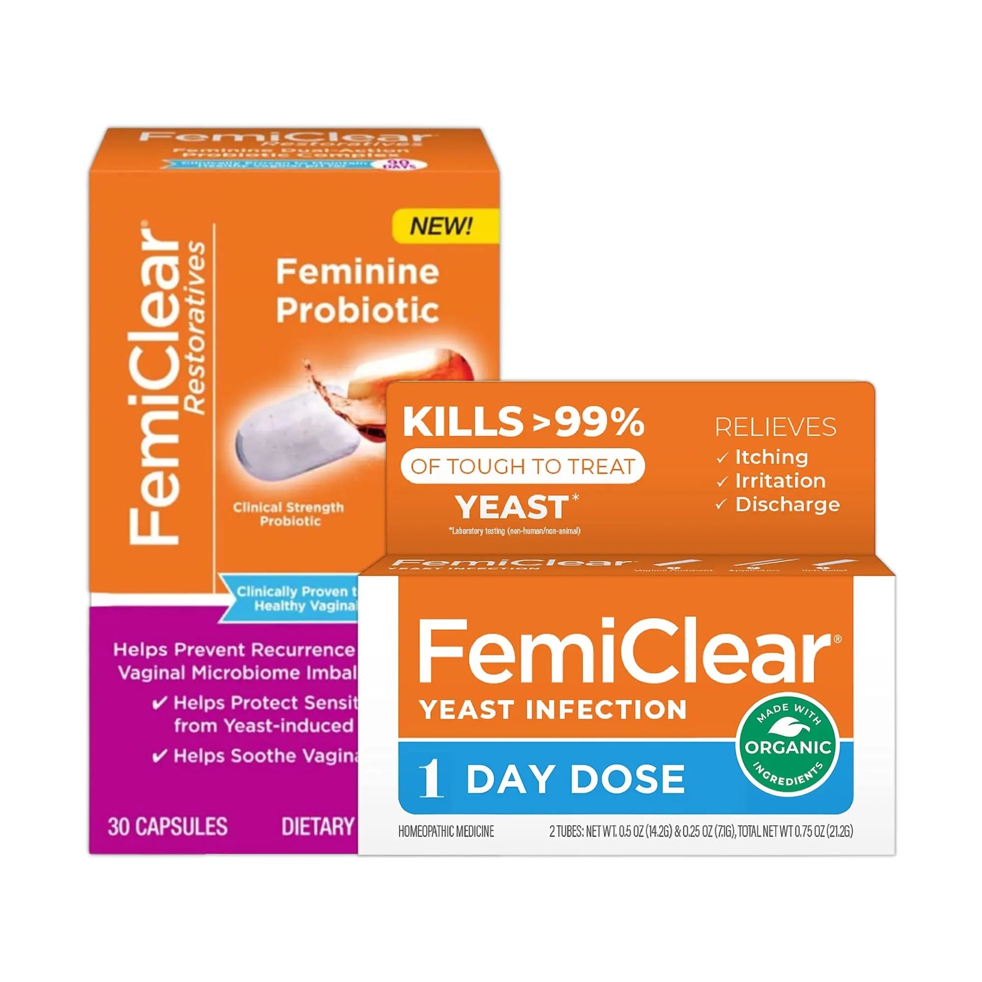 FemiClear 1-Day Dose Restoratives Complex Probiotic Bundle FemiClear Au supplements