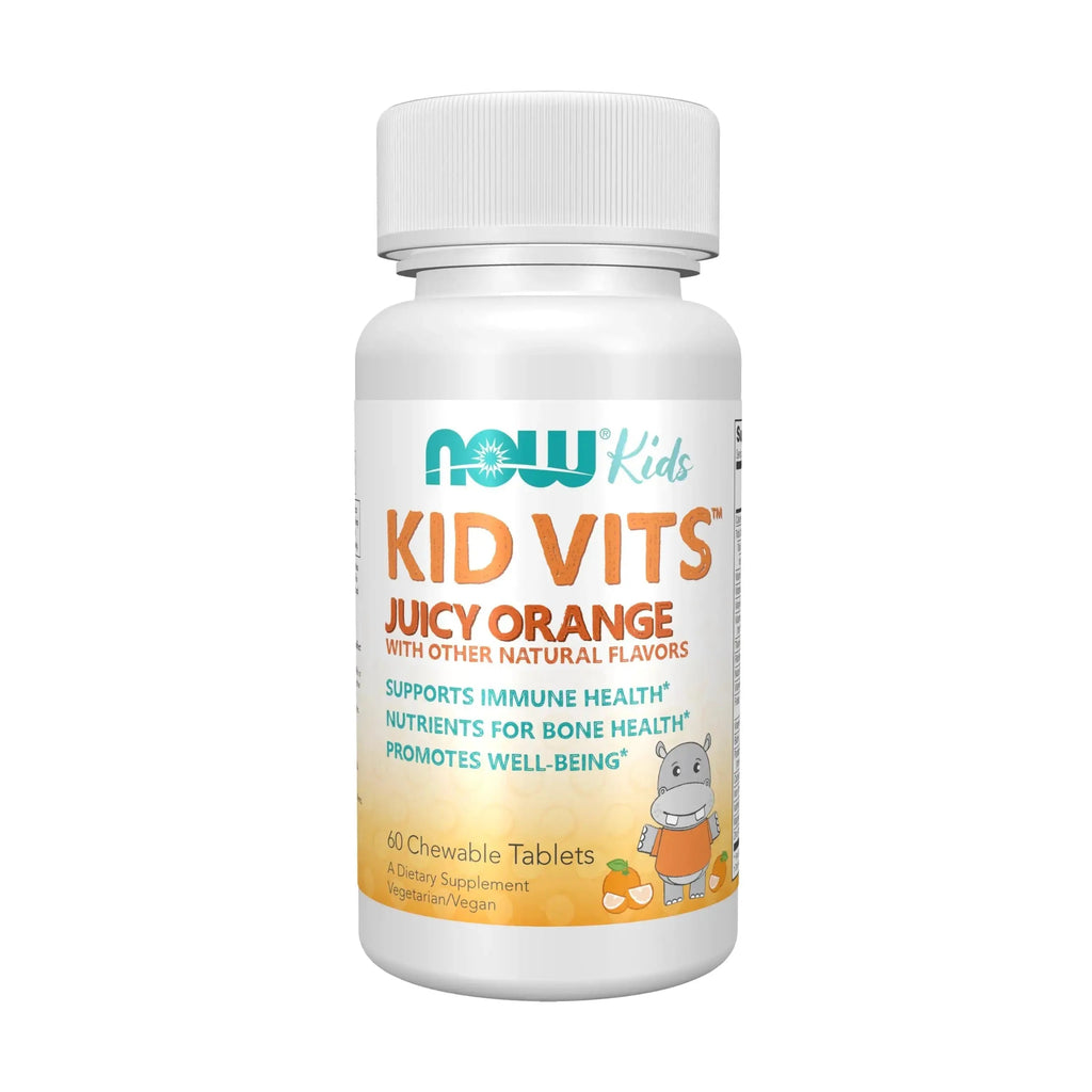 Now Kids Supplements, Kid Vits Multivitamin, Juicy Orange, 60 Chewable Tablets NOW Foods Au supplements