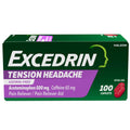 Excedrin Tension Headache Relief Caplets Without Aspirin for Head, Neck and Shoulder Pain Relief - 100 Count Excedrin Au supplements