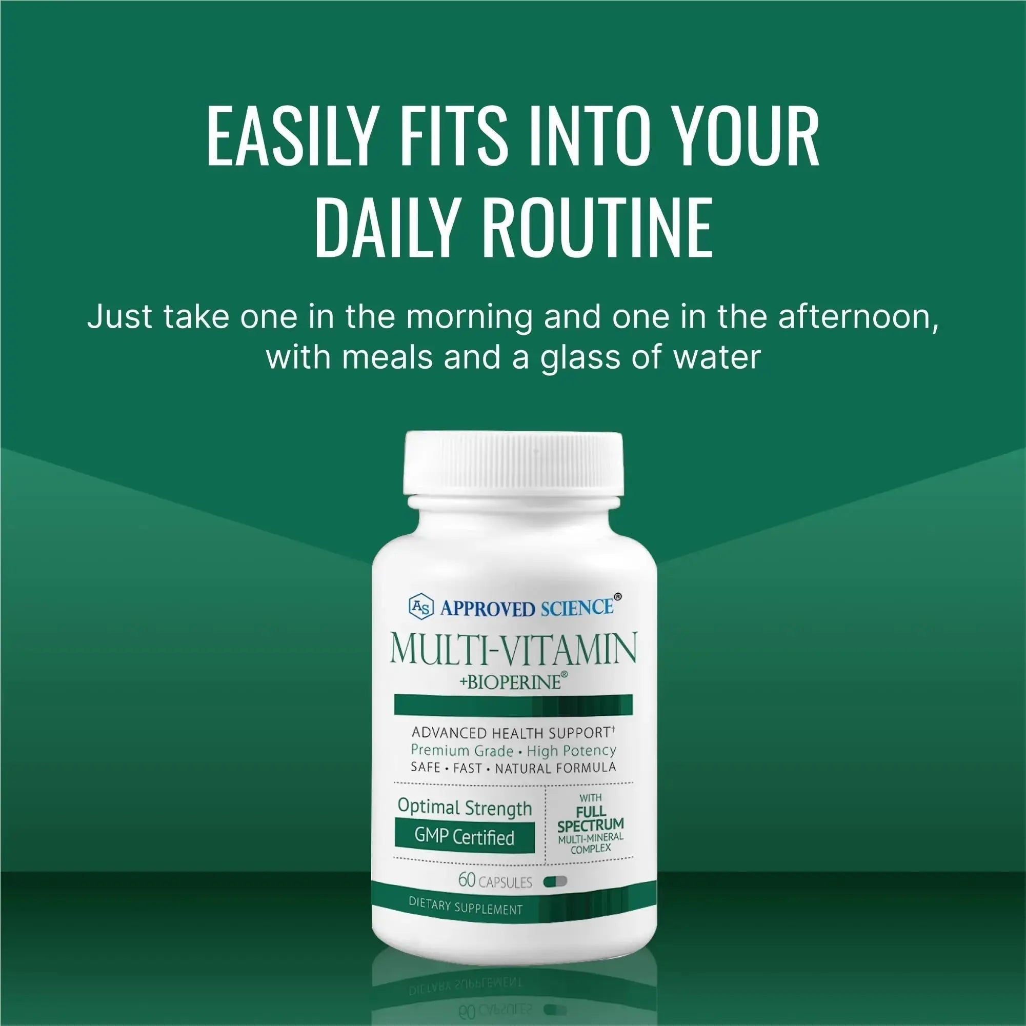Approved Science Multi-Vitamin - with Full-Spectrum B-Vitamins, Green Tea, Lutein, Lycopene, Zeaxanthin, BioPerine Approved Science Au supplements