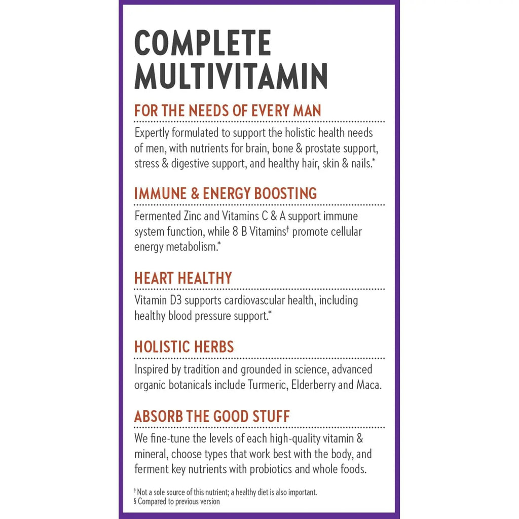 New Chapter Men’s Multivitamin, B6, Extra B12, D3, Vitamin C & Zinc, Immune, Heart, Cellular Energy, and Brain Health New Chapter Au supplements