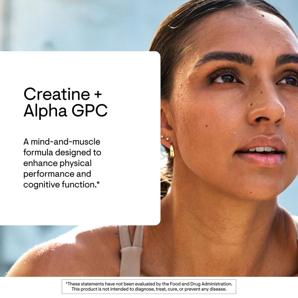THORNE - Creatine + Alpha GPC - Micronized Creatine Monohydrate Powder - Support for Muscles & Cognitive Function* - for Women & Men - Watermelon Lemonade