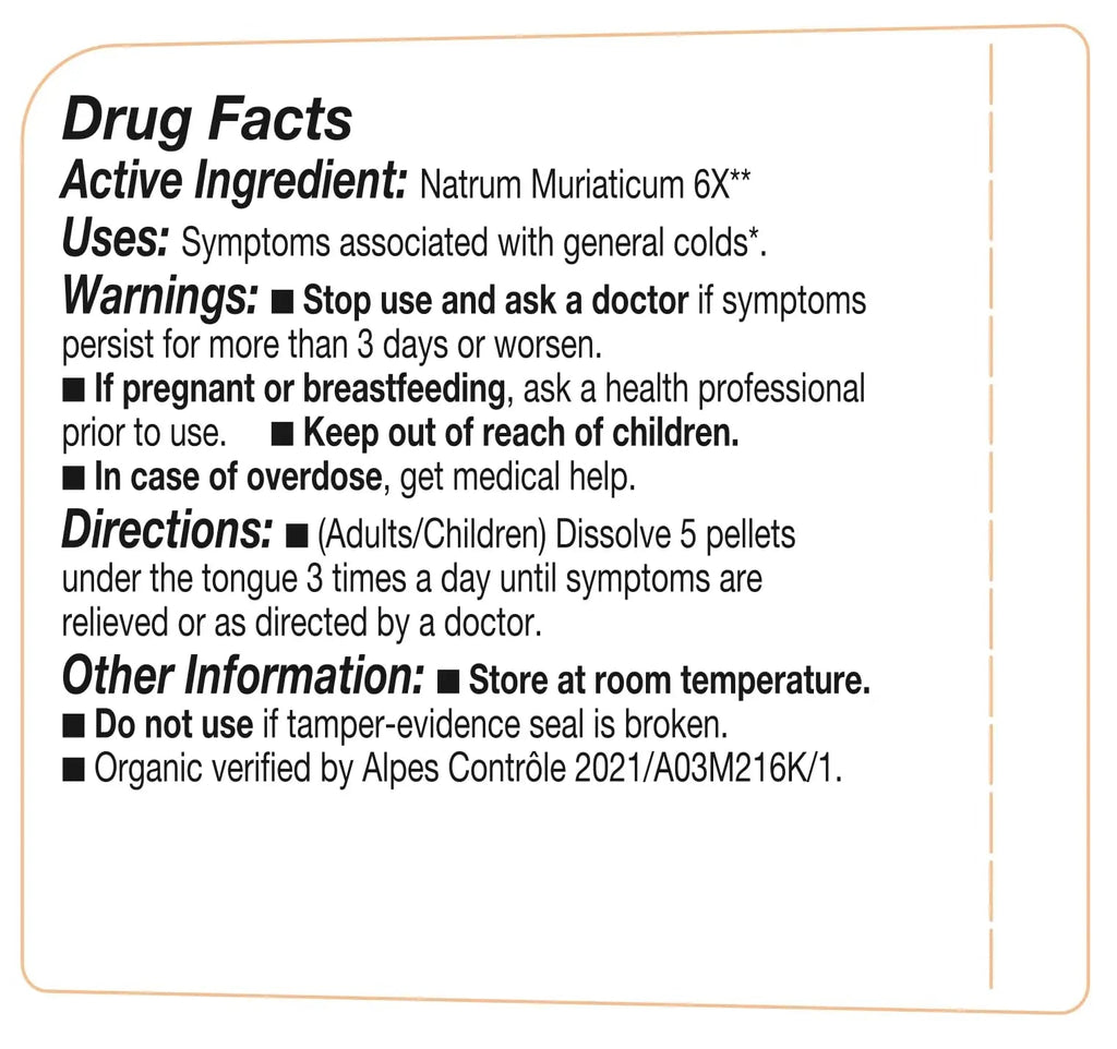 OLLOIS Natrum Muriaticum 6X, Cell Salt #9, Lactose-Free, Organic & Vegan, Kosher Certified OLLOÏS Au supplements