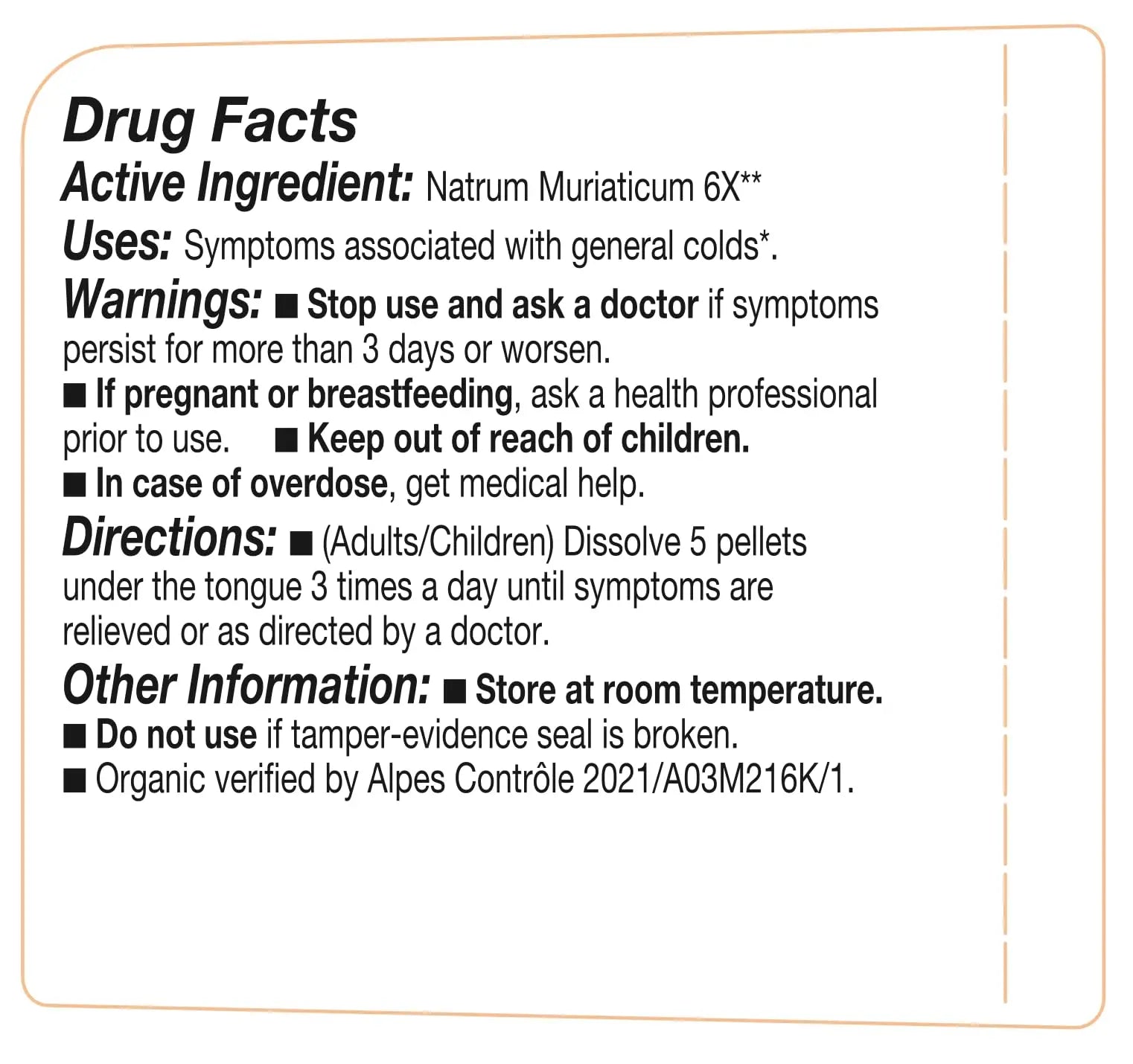 OLLOIS Natrum Muriaticum 6X, Cell Salt #9, Lactose-Free, Organic & Vegan, Kosher Certified OLLOÏS Au supplements