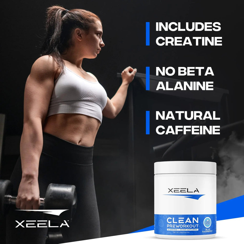 XEELA Organic Pre Workout Powder: Clean Preworkout for Men & Women, with Flavored XEELA Au supplements
