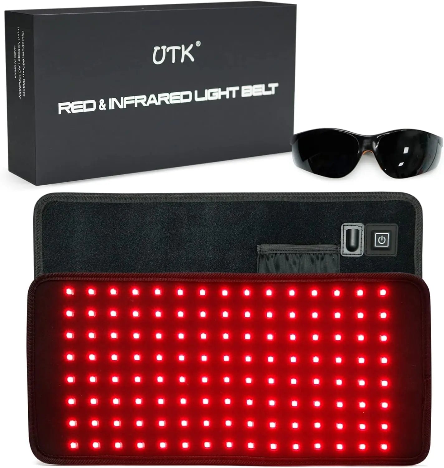 UTK Red Light Therapy Pad for Body Pain Relief, LED 660＆850nm Wearable Wrap Deep Therapy UTK Au supplements