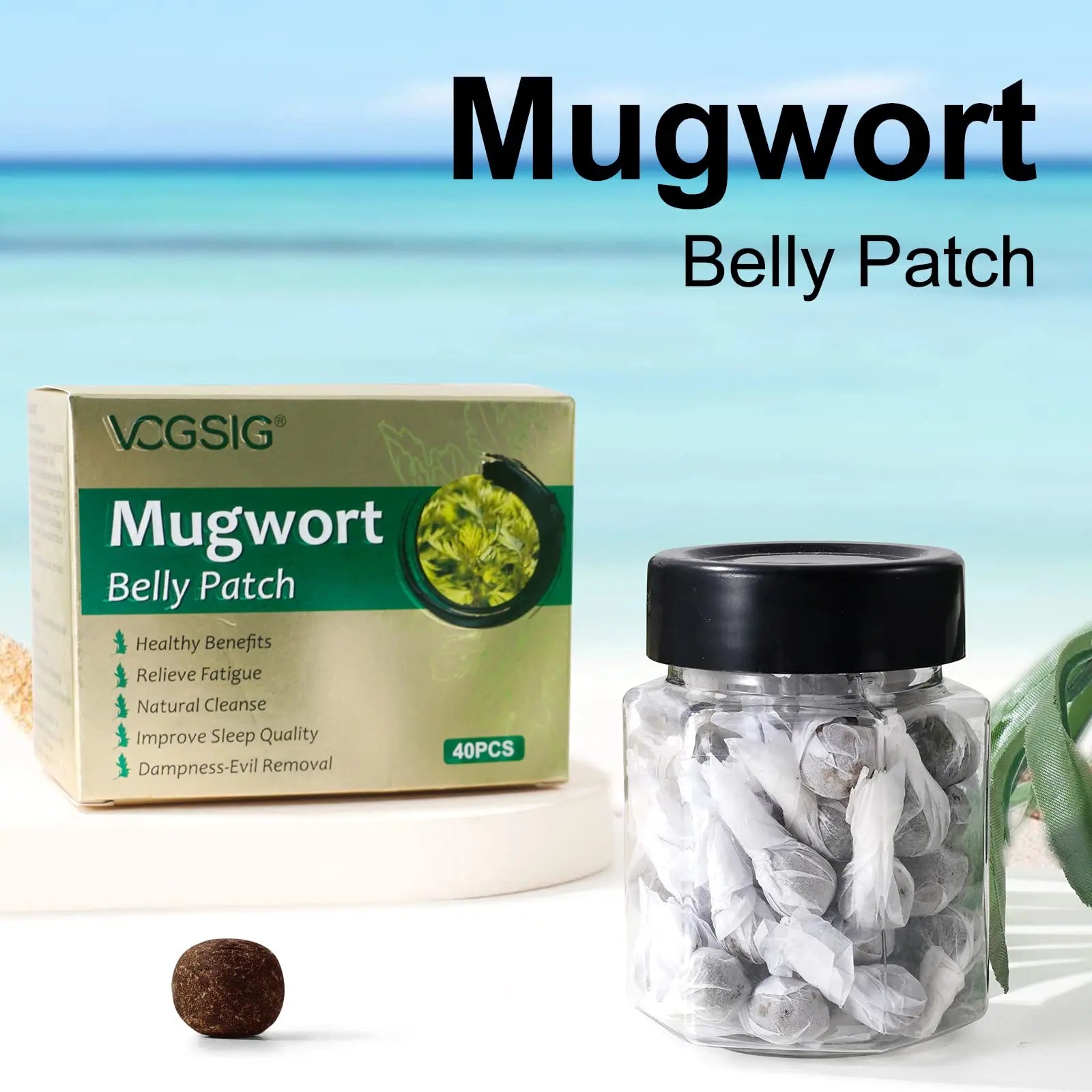 ALIVO 40PCs Mugwort Belly Patch, Mugwort Navel Stickers - Parches para Bajar de Peso ALIVO Au supplements