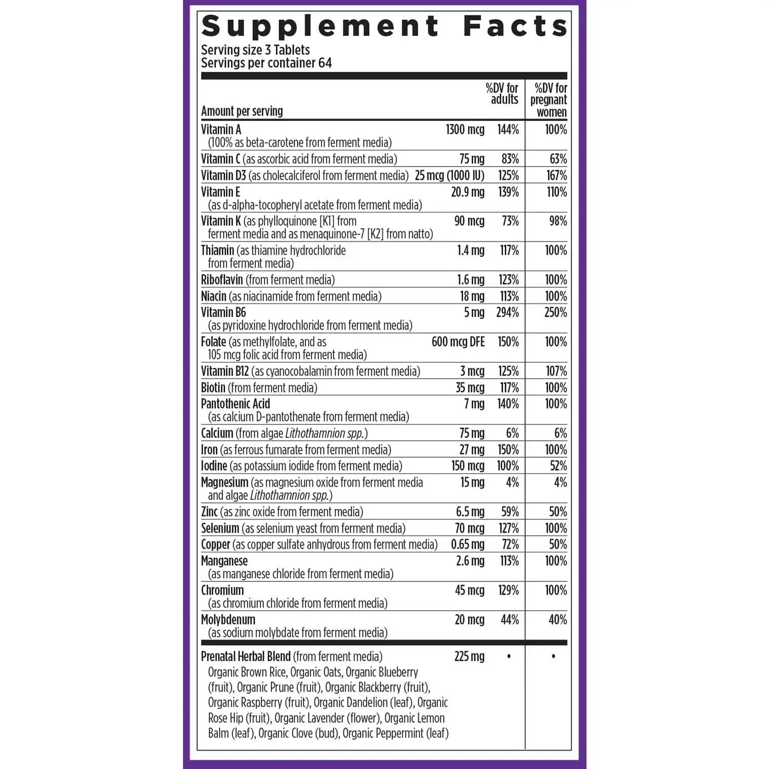 New Chapter Perfect Prenatal Vitamins, Organic Prenatal Vitamins, Non-GMO Ingredients for Healthy Baby & Mom - Folate (Methylfolate), Iron, Vitamin D3 New Chapter Au supplements