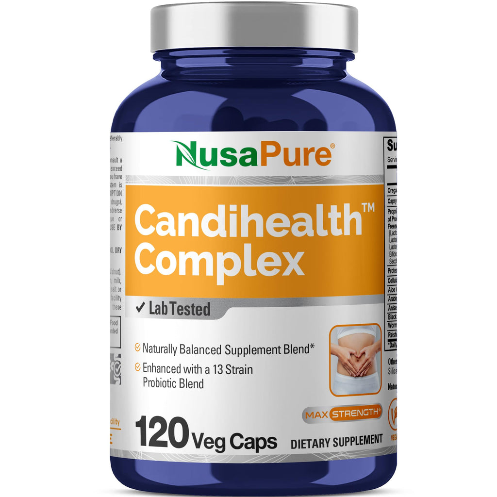NusaPure CandiHealth Complex (Non-GMO, Vegan) 120 Veggie Capsules NusaPure Au supplements